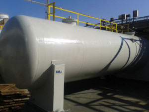 Nádrž HCl 60 m³ po renovaci